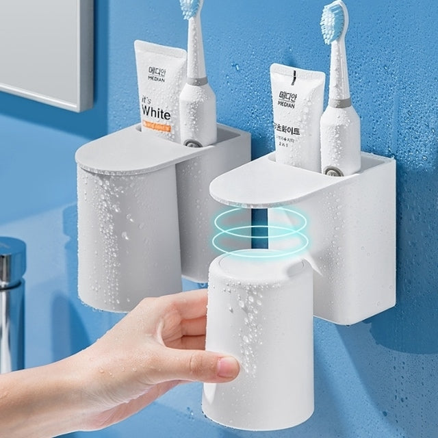 Upside-Down Magnetic Bathroom Organizer Set