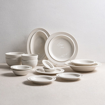 2-Person Plate and Bowl Set - 15 Piece