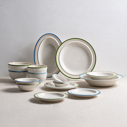 2-Person Plate and Bowl Set - 15 Piece