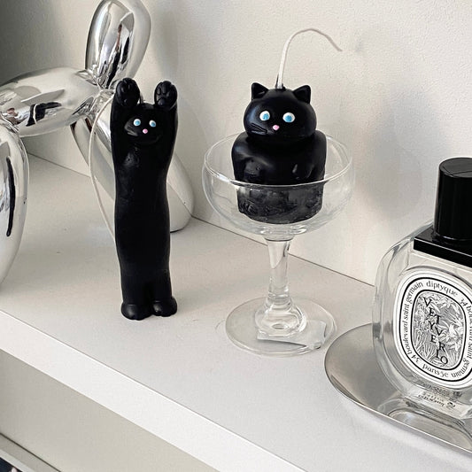 Stretchy Cat Object Candle