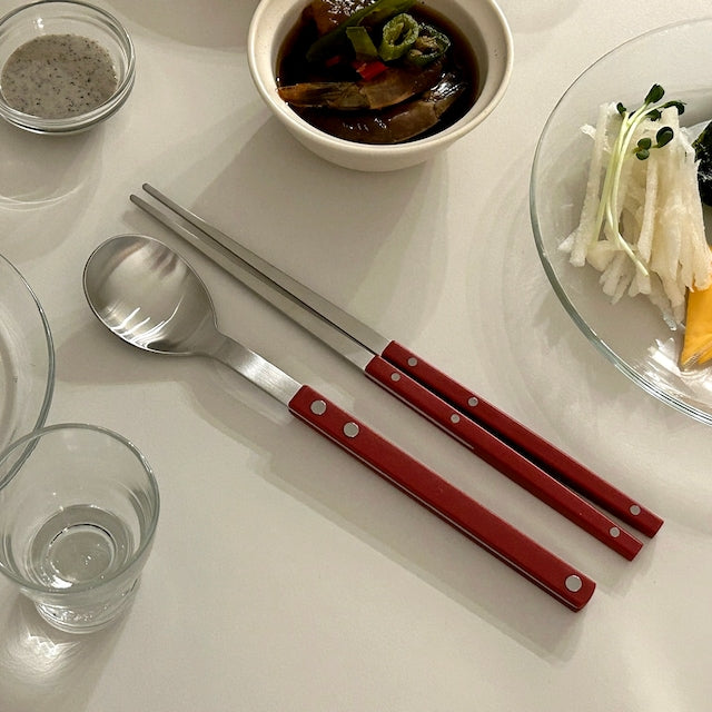Color Block Spoon & Chopstick Set - image 6 of 10