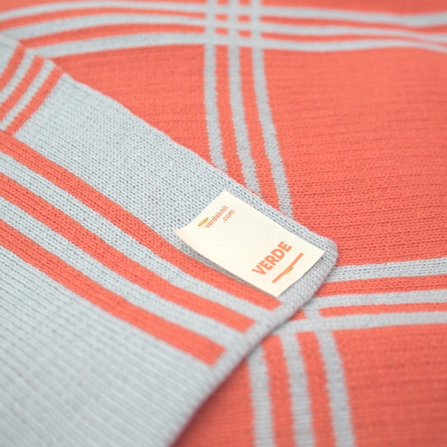 Verde Check Knit Blanket