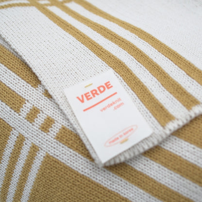 Verde Check Knit Blanket
