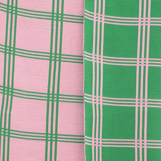 Verde Check Knit Blanket