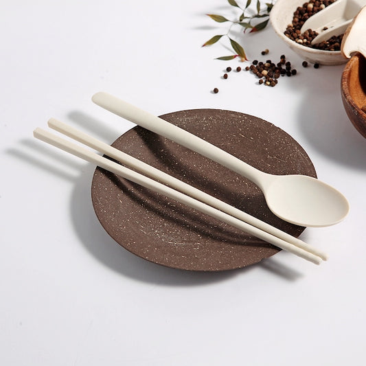 Piyuco Mono Silicone Spoon & Chopstick Set
