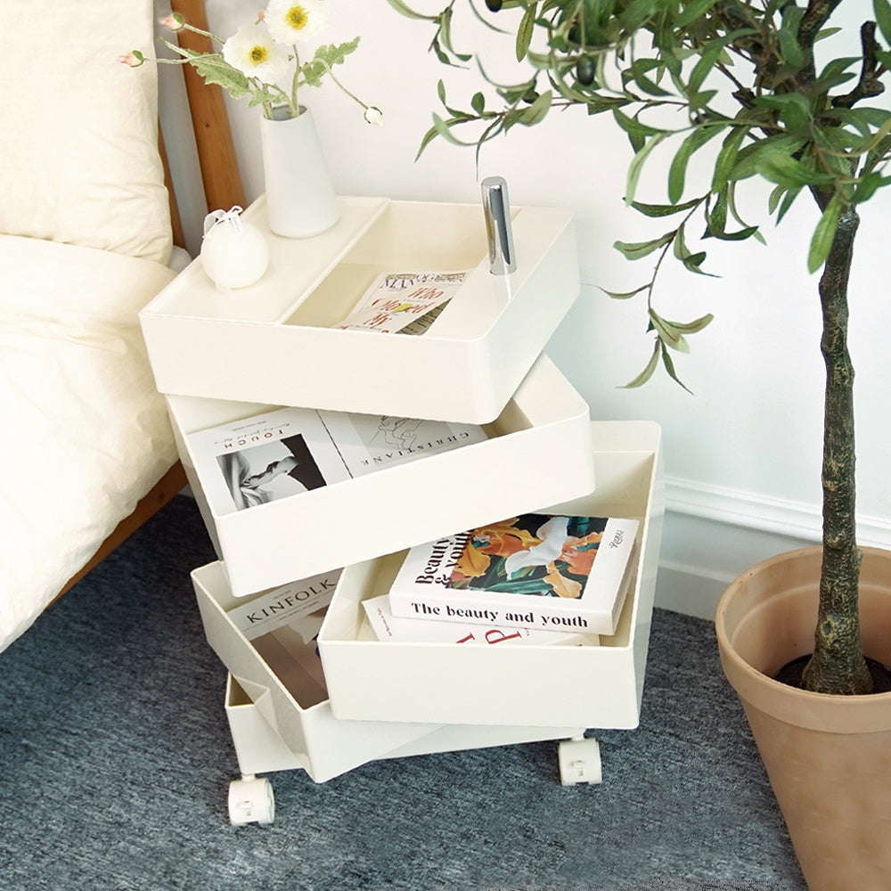 5-Tier Rotating Storage Trolley