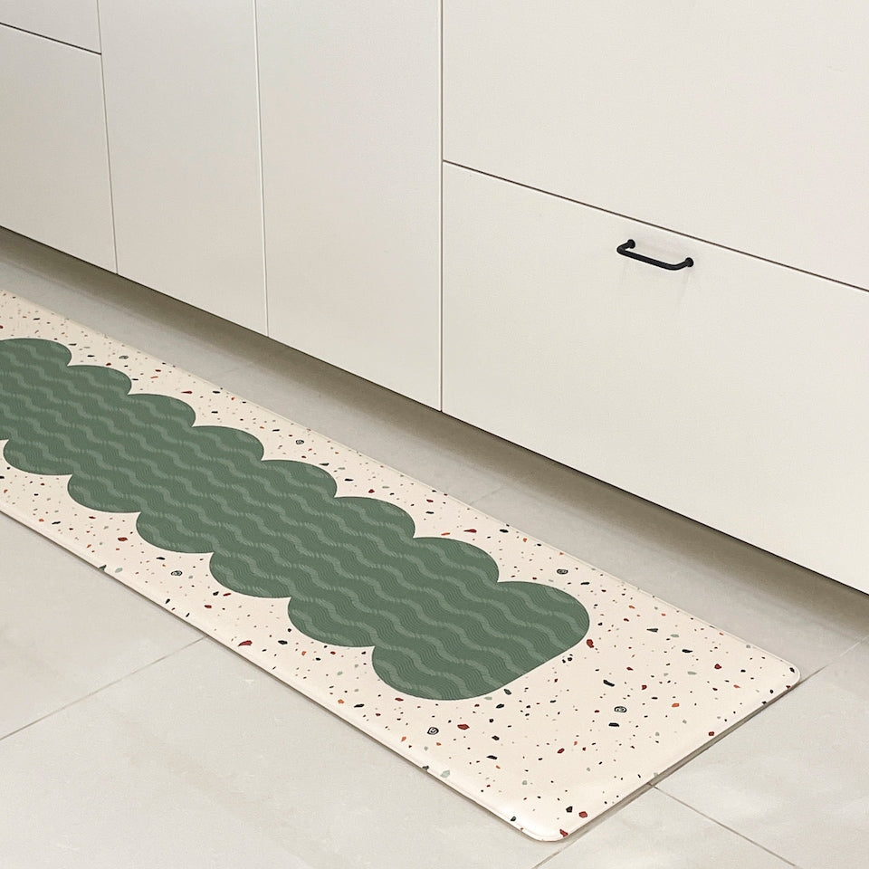 Wave Terrazzo Kitchen Cushion Mat