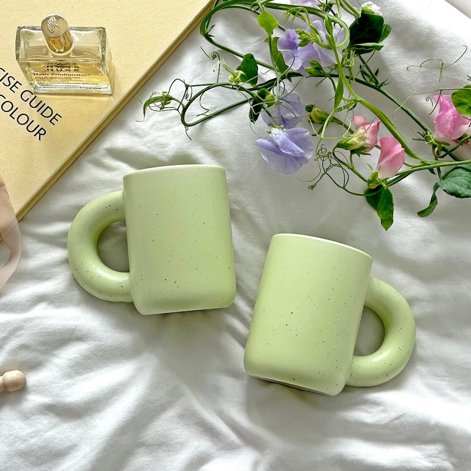 Cozy Dot Ceramic Mug Set