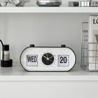 Round Modern Flip Table Clock