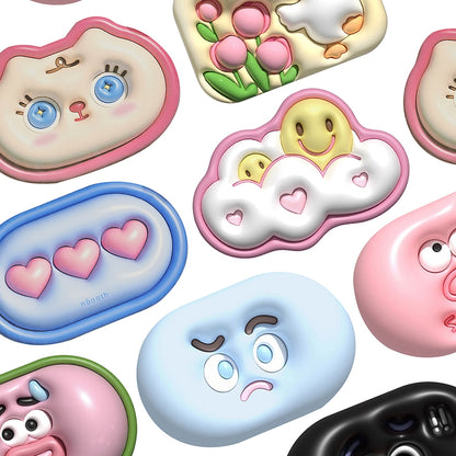 3D Face Pop Quick-Dry Bath Mat