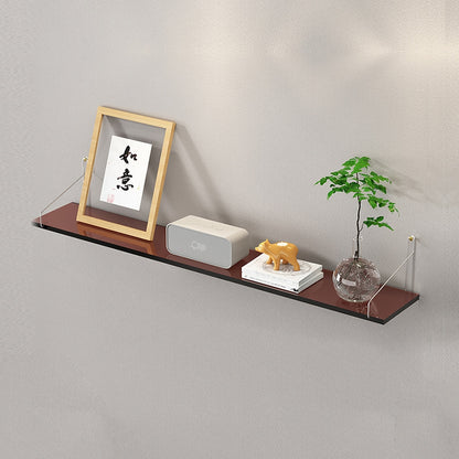 No-Drill Clear Acrylic Wall Shelf
