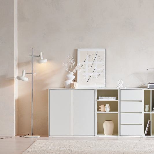 Modern Tall Storage Cabinet with Dividers