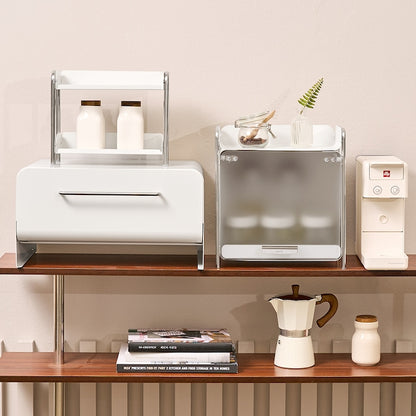 White Sliding Door Metal Storage Cabinet