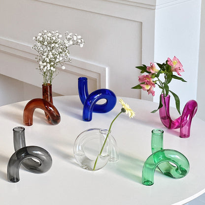 Glass Pipe Vase