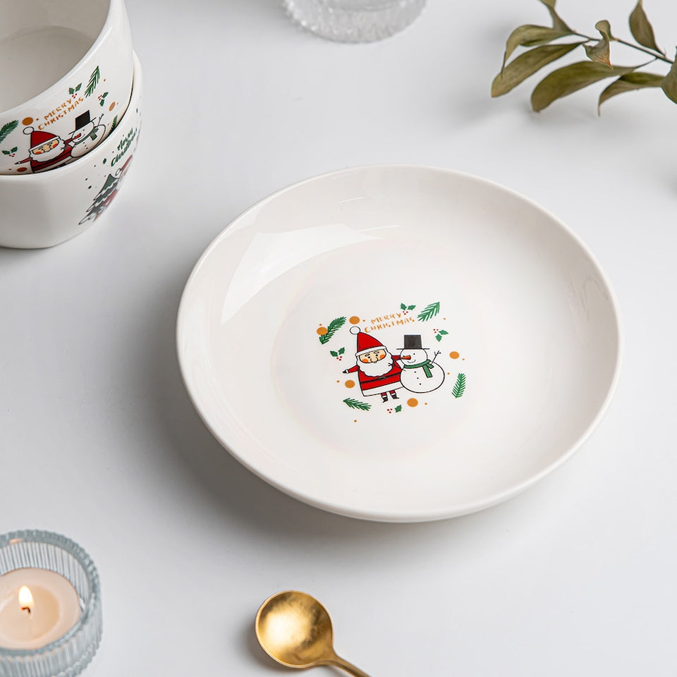 Santa Christmas Dinnerware Set for 4