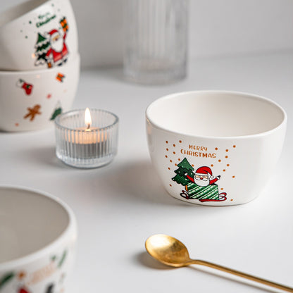 Santa Christmas Dinnerware Set for 4