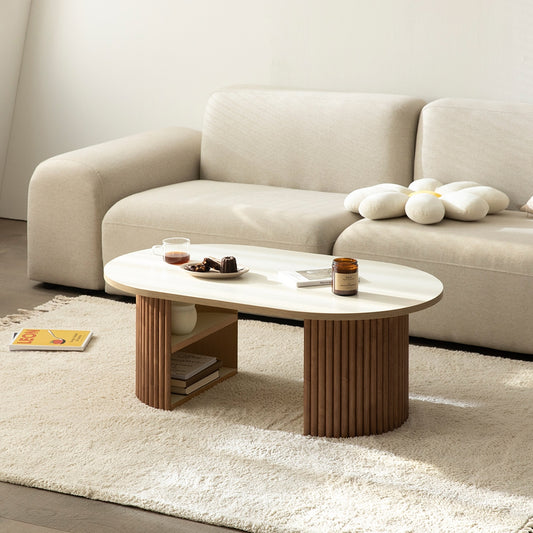 Sculpted Wood Coffee Table