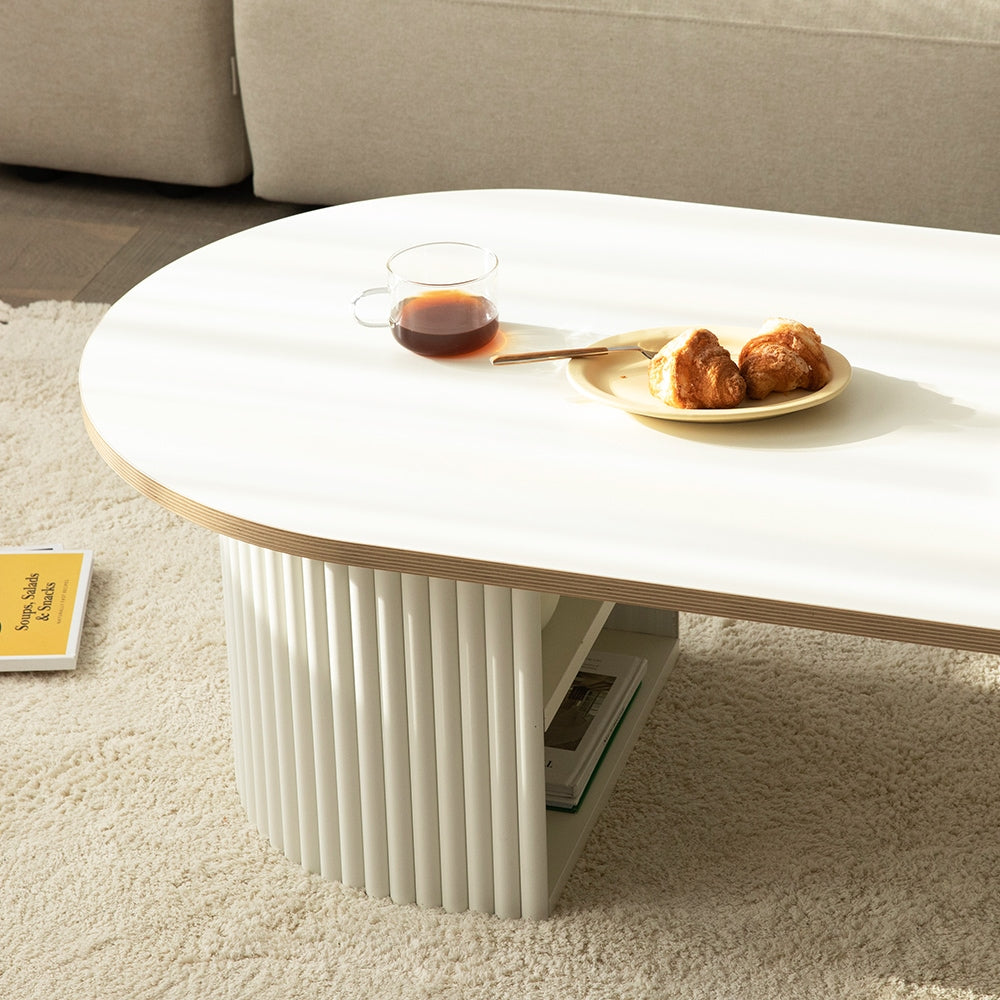 Sculpted Wood Coffee Table