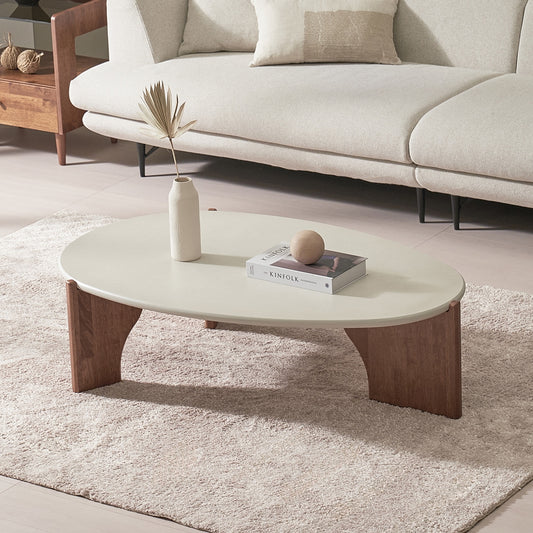 Oval Low-Profile Coffee Table
