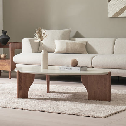 Oval Low-Profile Coffee Table