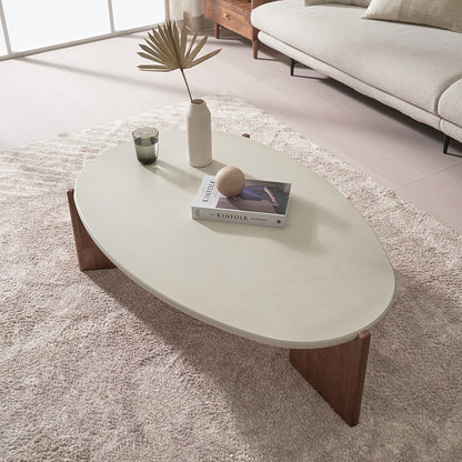 Oval Low-Profile Coffee Table