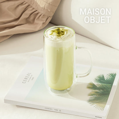 Double Wall Glass Mug Set of 2
