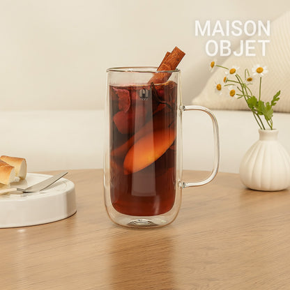 Double Wall Glass Mug Set of 2