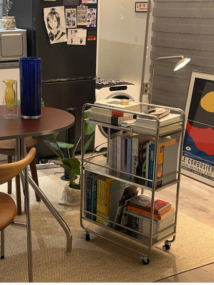 Mid-century Modern Stainless Trolley