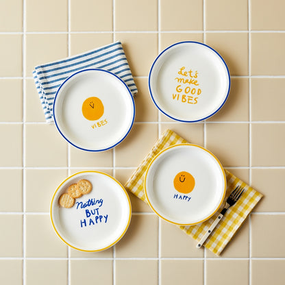 ON Smile Plate Set for 4 (4-Piece)