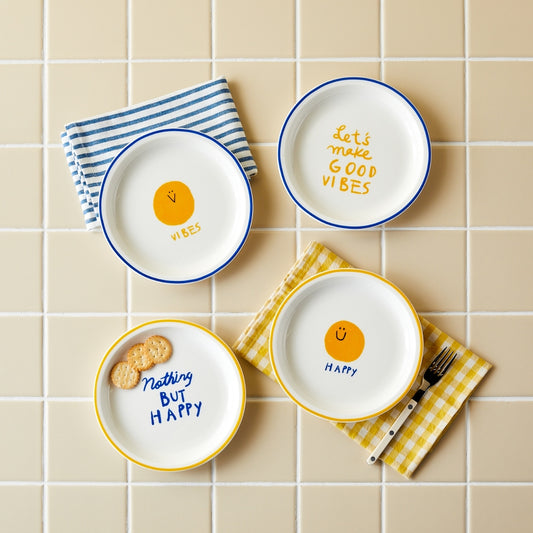ON Smile Plate Set for 4 (4-Piece)