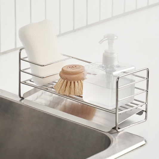 Stainless Steel Sponge Holder with Drain Tray