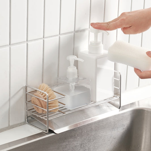 Stainless Steel Sponge Holder with Drain Tray