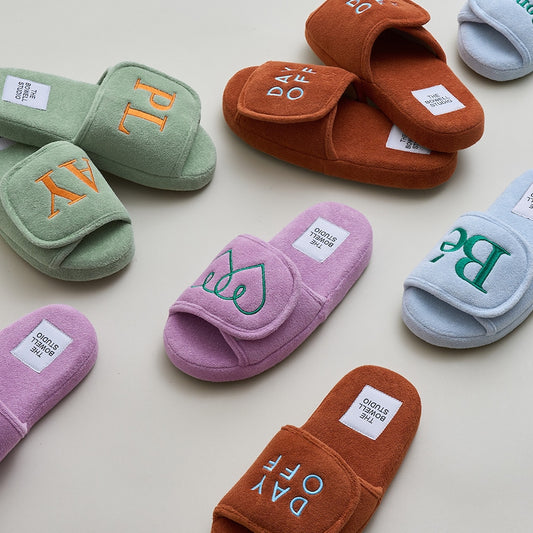 Terry Velcro Memory Foam Cloud Comfort Slippers