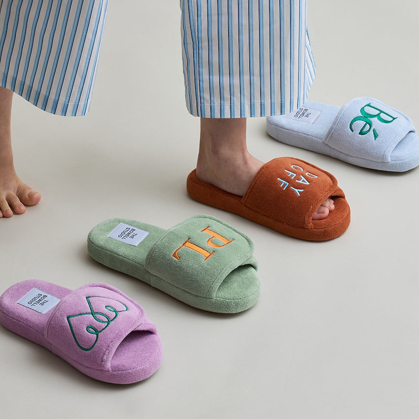 Terry Velcro Memory Foam Cloud Comfort Slippers