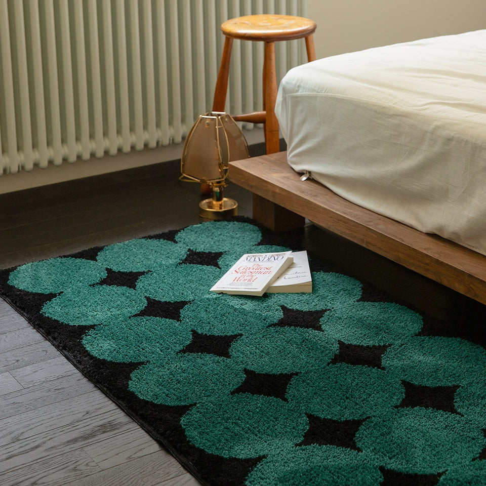 BWTZ Soft Step Long-Pile Bedroom Rug