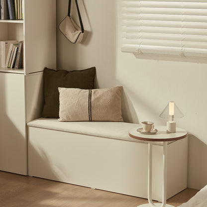 Low Cushioned Storage Bench