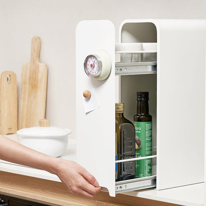 Mudita Slim Sliding Door Cabinet - lifestyle
