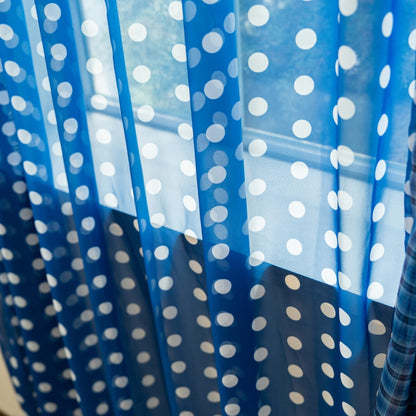 Retro Patchwork Chiffon Door Curtain