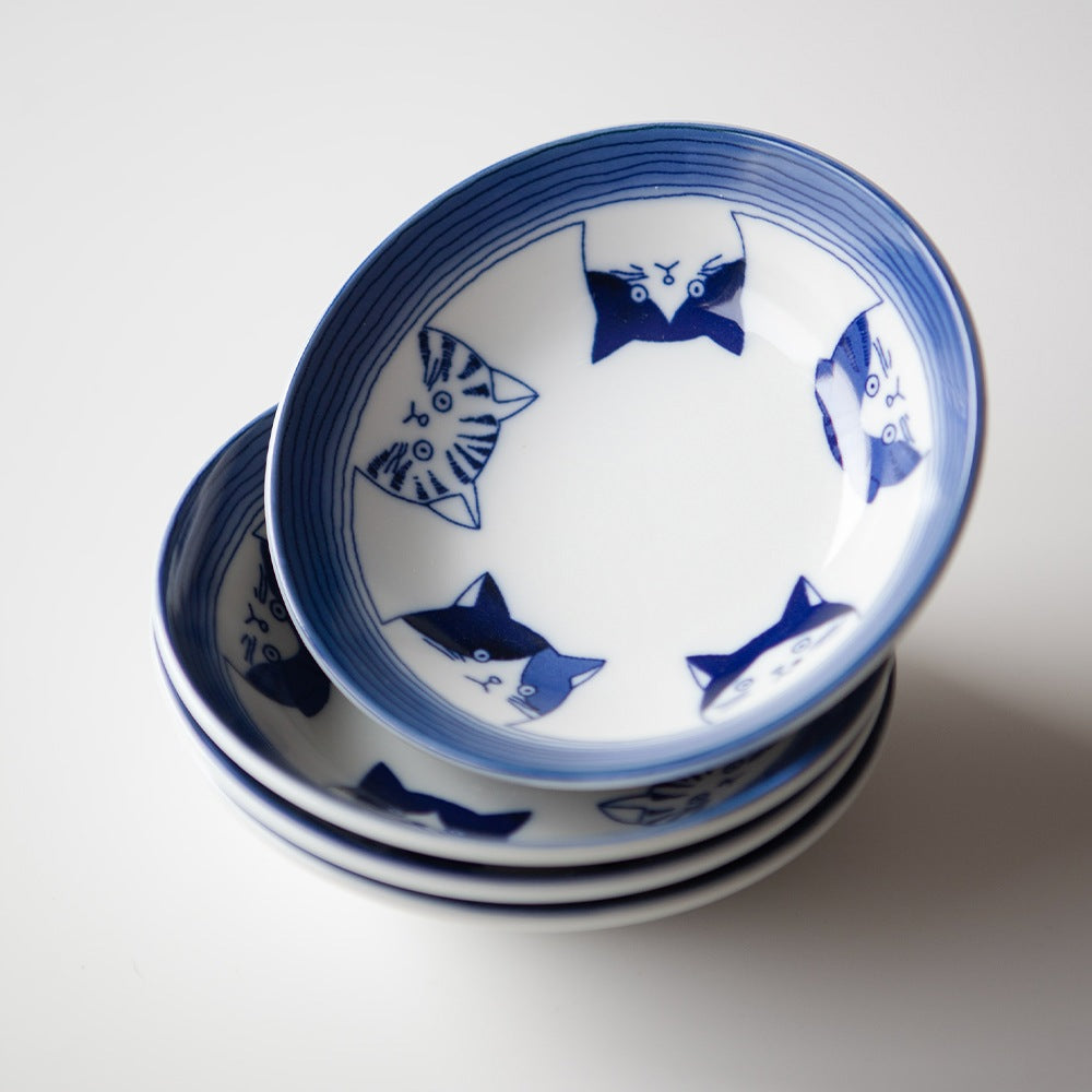 Cutie Neko Bowl Plate (2-Piece)