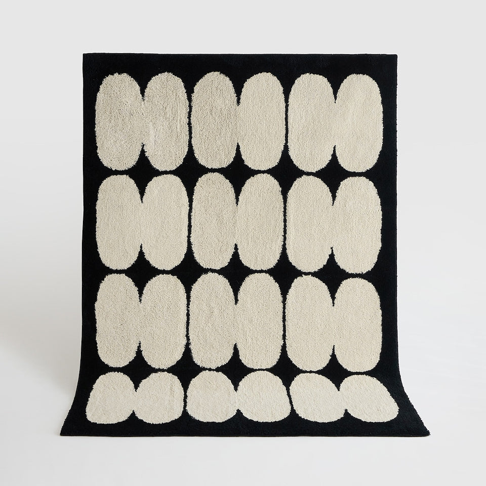 BWTZ Plush Long-Pile Jacquard Area Rug