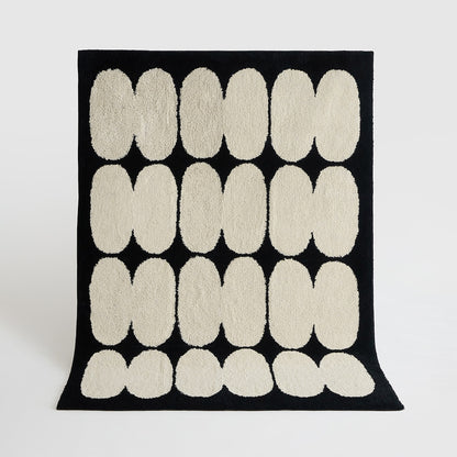 BWTZ Plush Long-Pile Jacquard Area Rug
