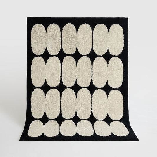 BWTZ Plush Long-Pile Jacquard Area Rug