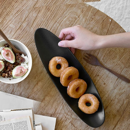 Rocher Ceramic Oval Long Plate