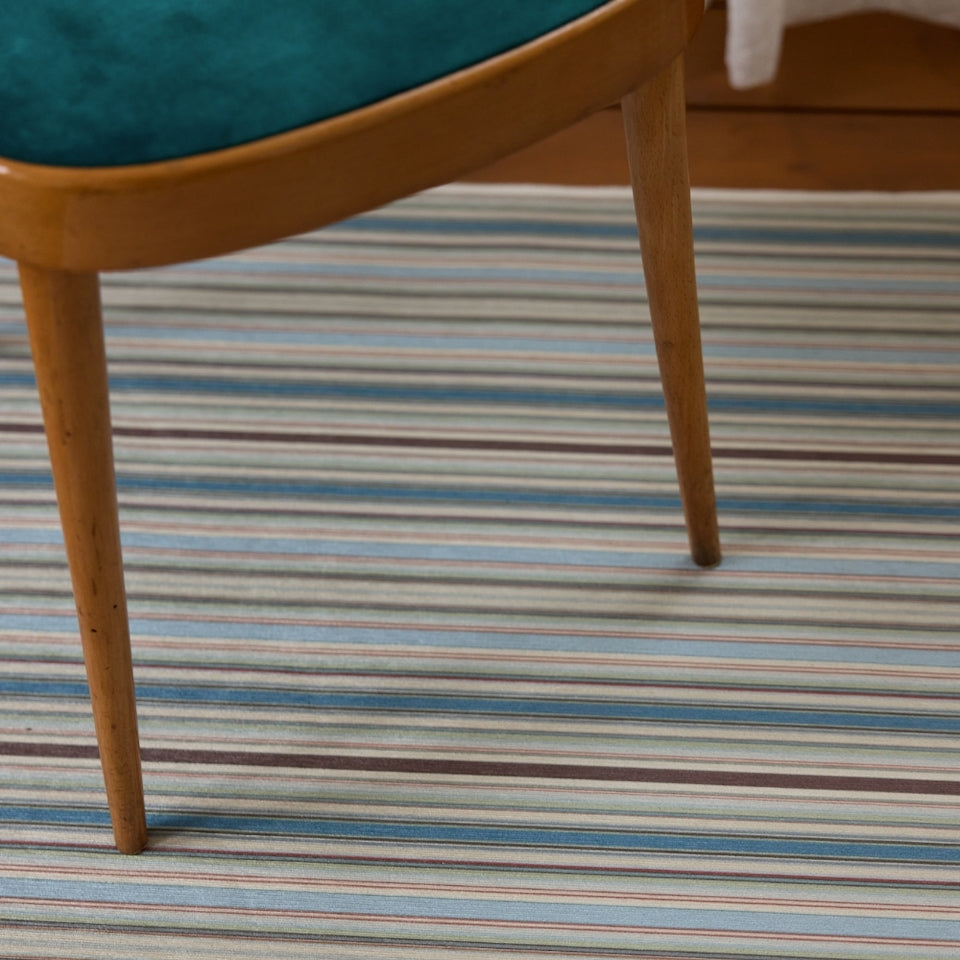 Moss Multi-Stripe Area Rug
