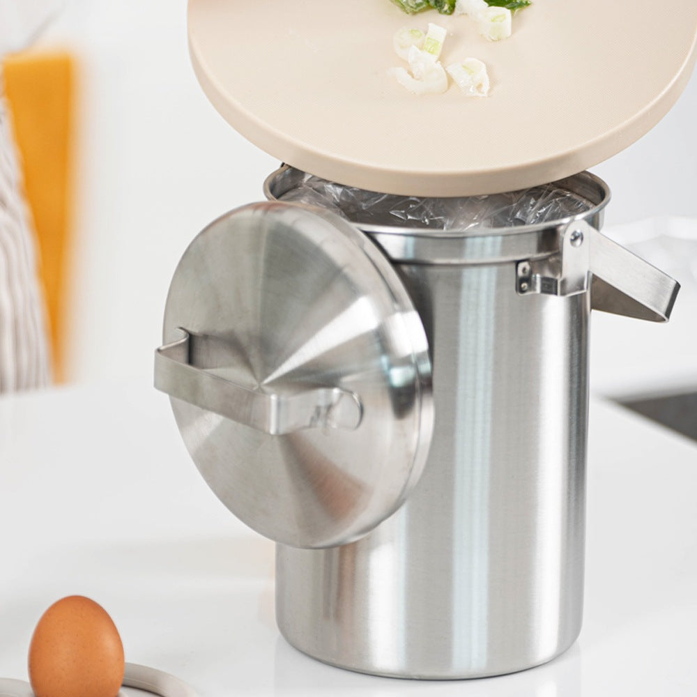 Stainless Steel Countertop Food Scrap Bin (3L)
