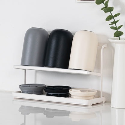 Cup & Mug Drying Rack with Drain Tray