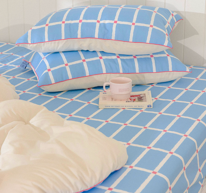 Little Mansion Check Allergy-Care Mattress Fitted Sheet - image 7 of 8