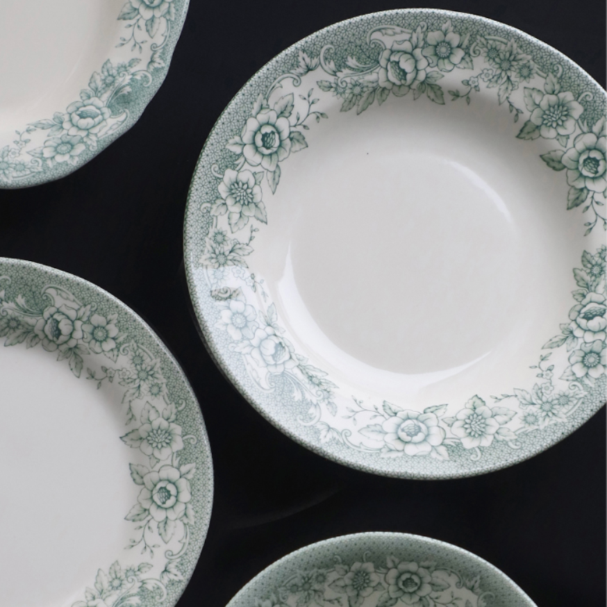 Claytan Vintage Floral Deep Plate – 6.3" - image 9 of 10