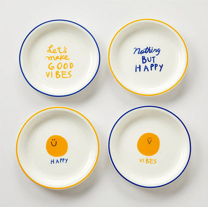 ON Smile Plate Set for 4 (4-Piece)