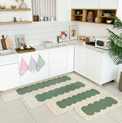 Wave Terrazzo Kitchen Cushion Mat